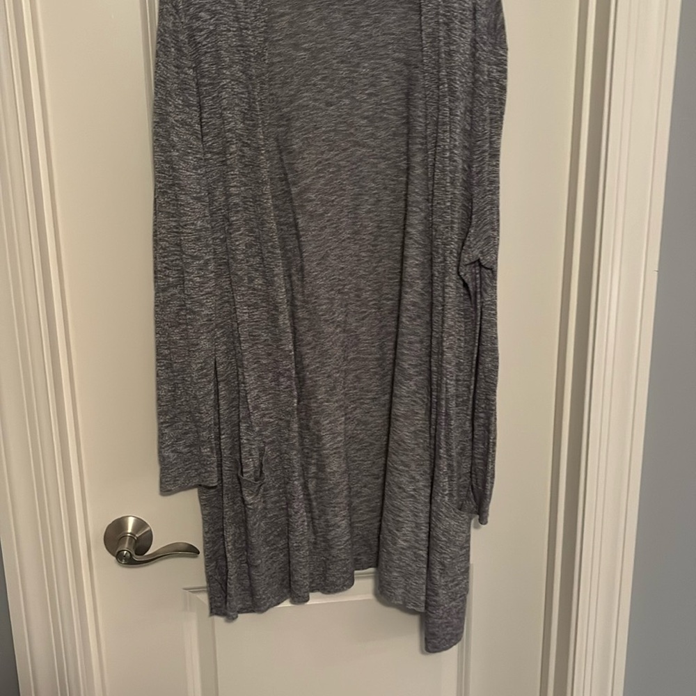 Heather grey cardigan
